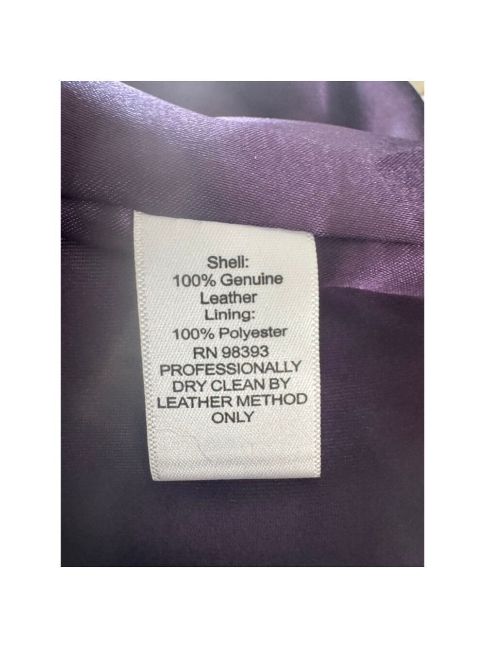 Women's Pamela Dennis Purple Suede Leather Wrap Jacket XL - Picture 5 of 5